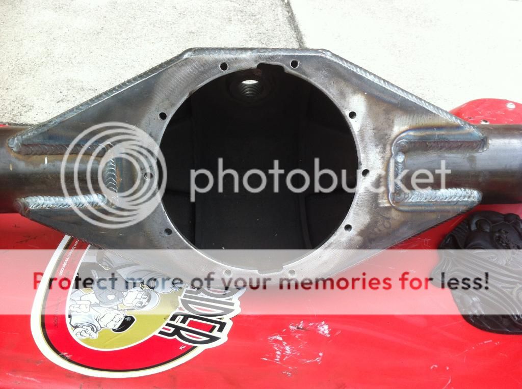 SOLDNew Ruff Stuff 8" Toyota axle housing w/ FJ80 knuckle balls and